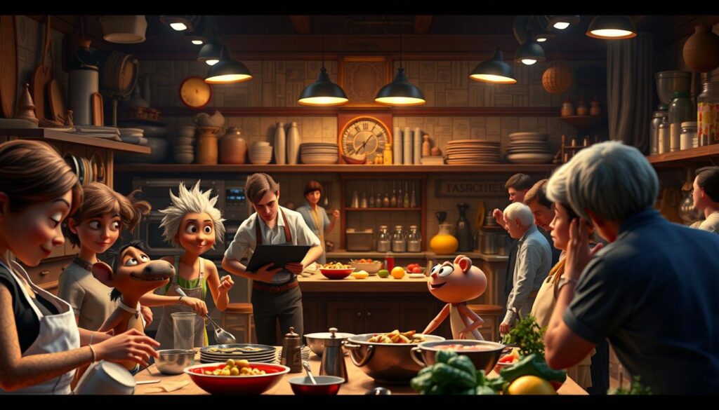 Proses produksi animasi kartun Ratatouille Proses produksi animasi kartun Ratatouille
