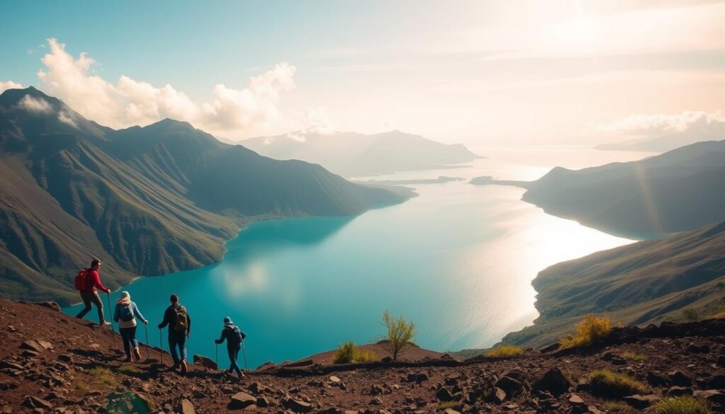 Trekking di Danau Segara Anak Trekking di Danau Segara Anak