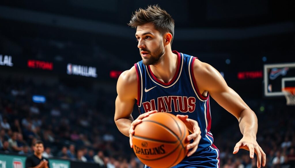 Evan Fournier dalam pertandingan Evan Fournier dalam pertandingan