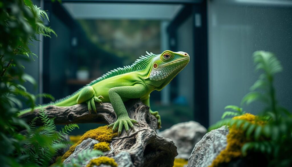 terrarium iguana