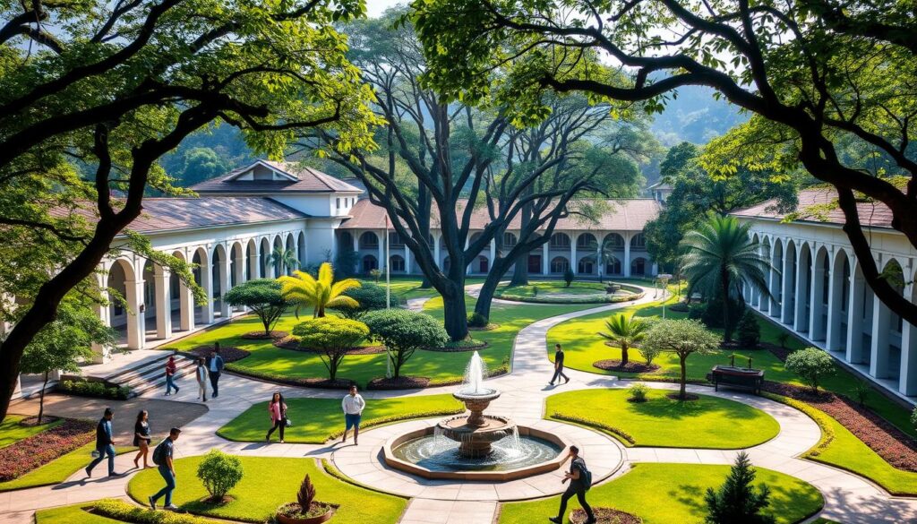 lingkungan kampus universitas